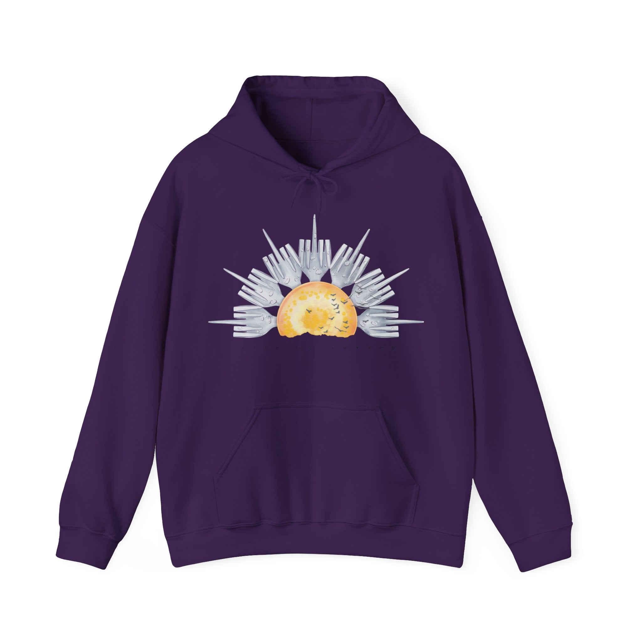 Life is Forked: Forking Watercolor Hoodie