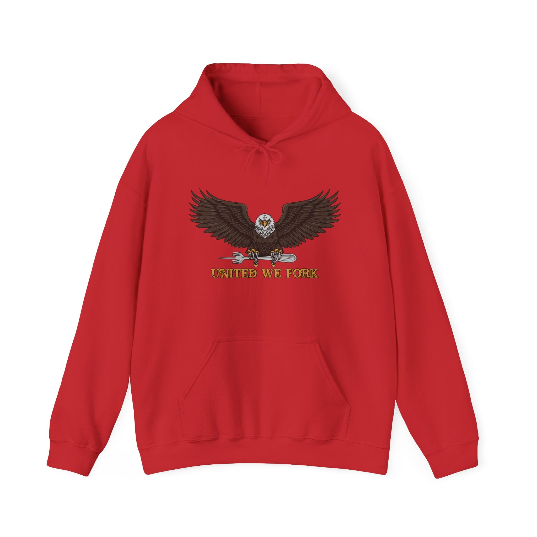 United We Fork Bald Eagle Hoodie