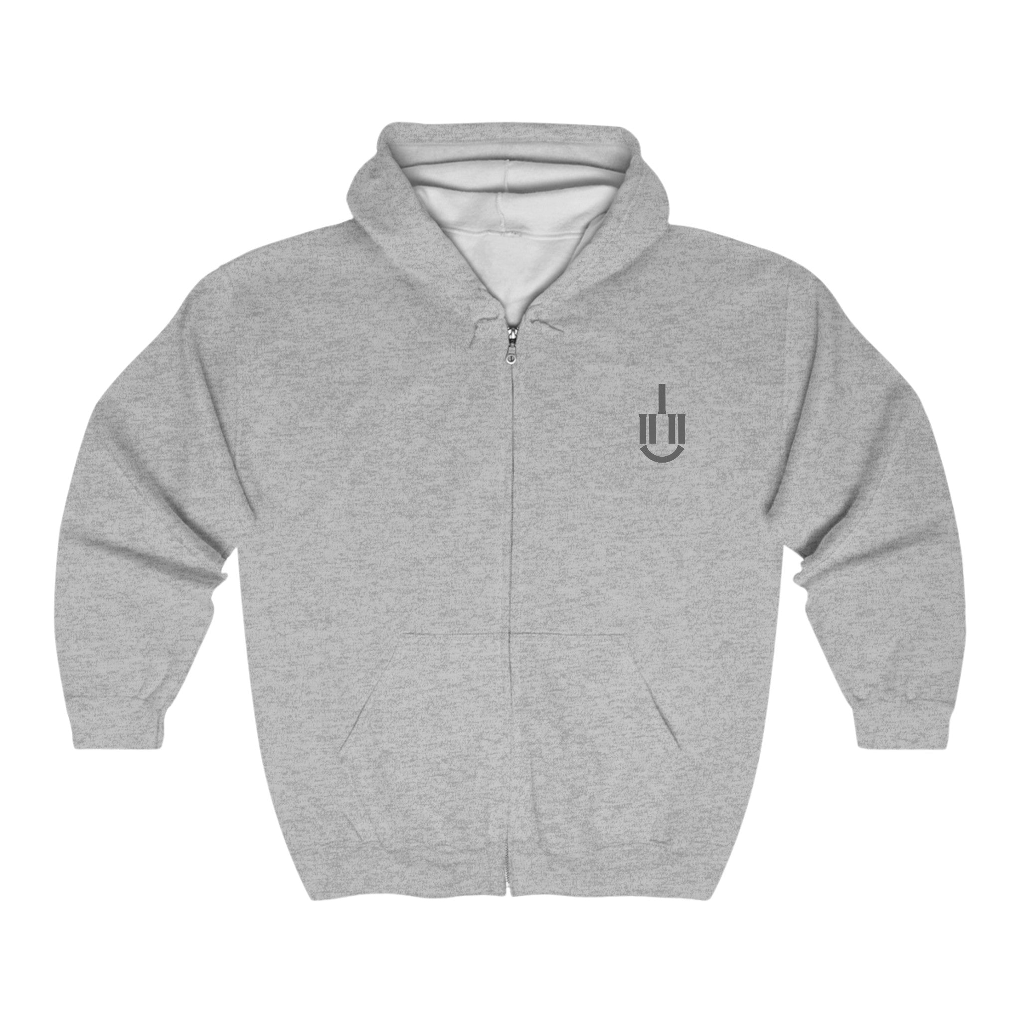 Smiley Fork Face Zip Hoodie