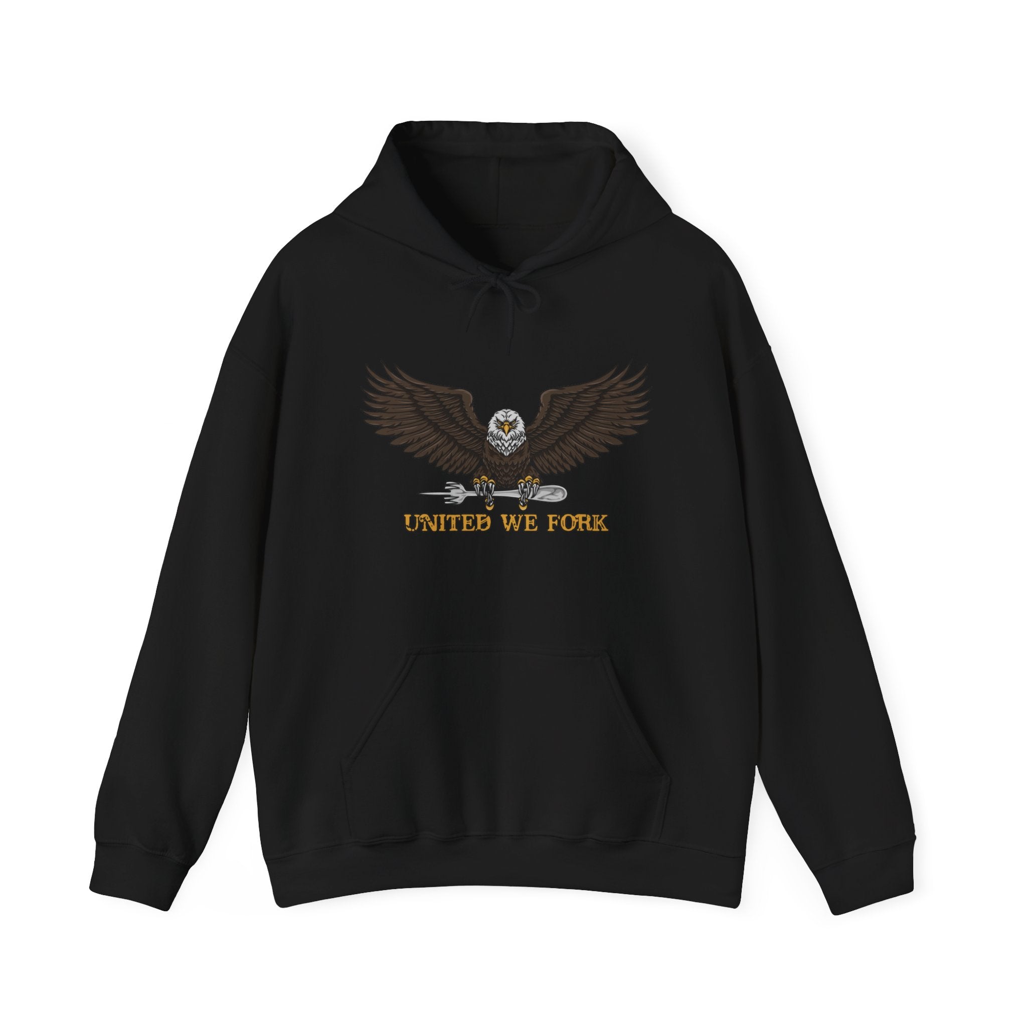 United We Fork Bald Eagle Hoodie