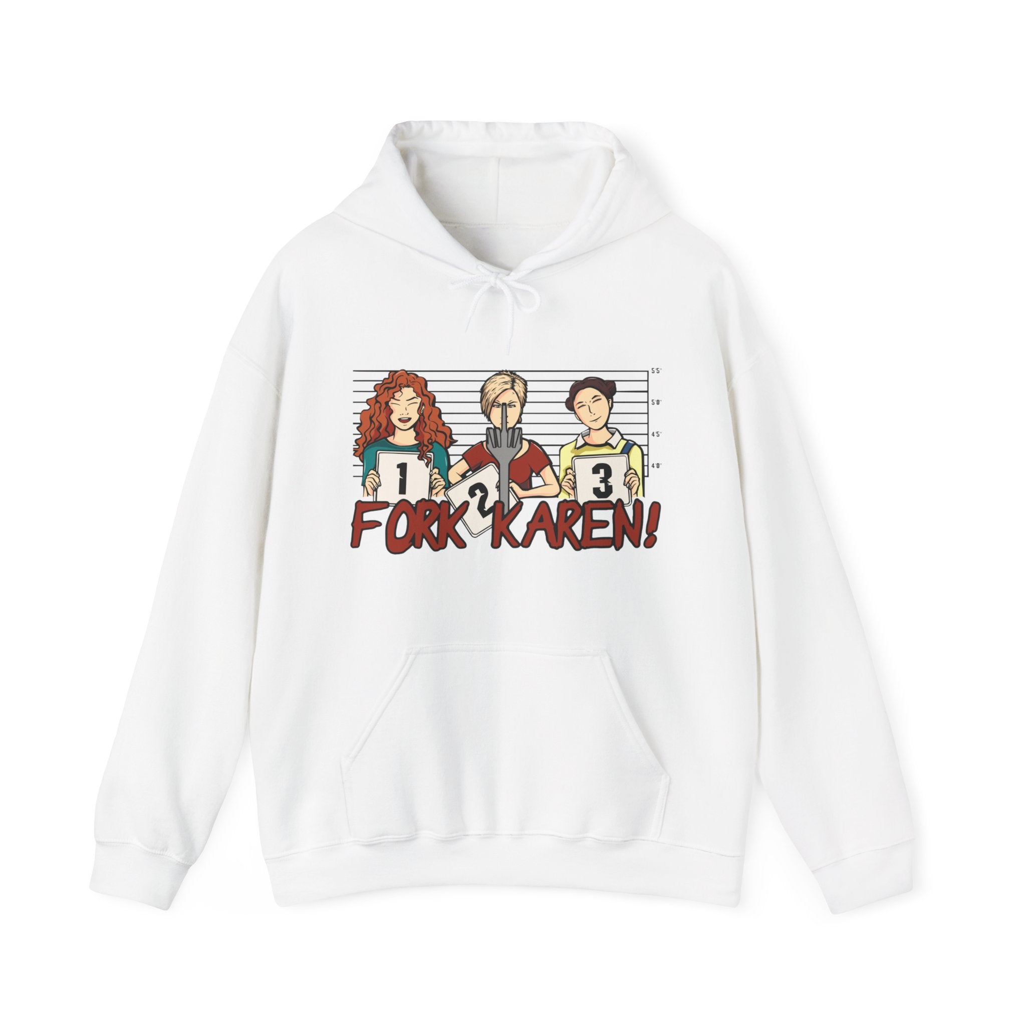 Fork Karen Police Lineup Hoodie