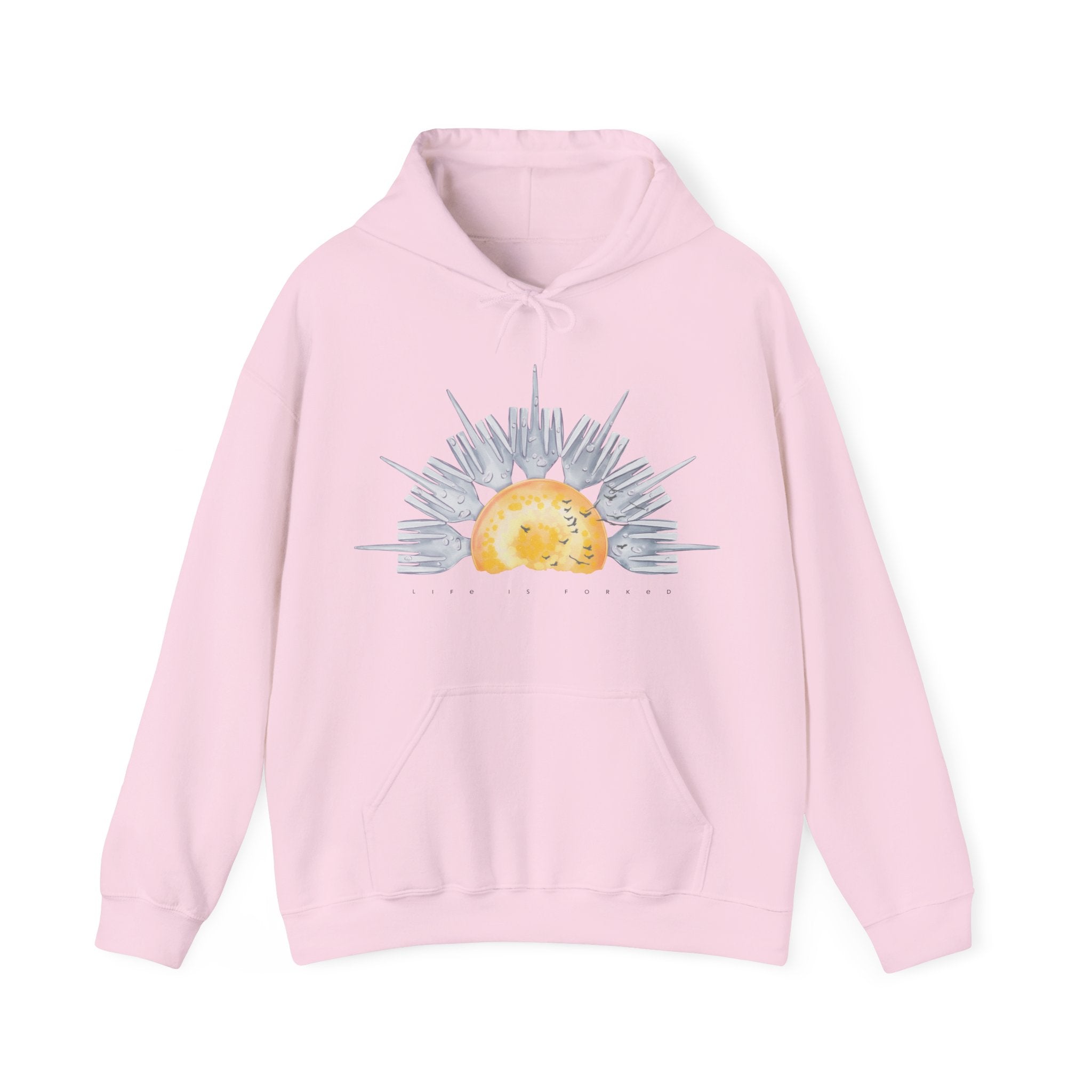 Life is Forked: Forking Watercolor Hoodie