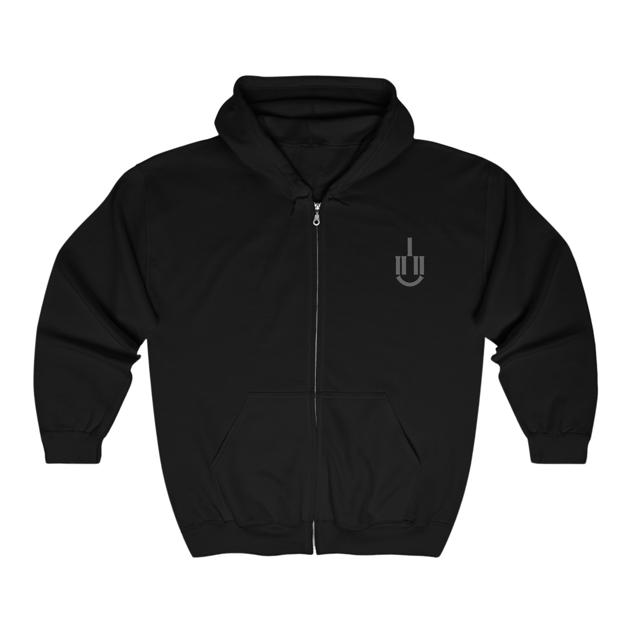 Smiley Fork Face Zip Hoodie