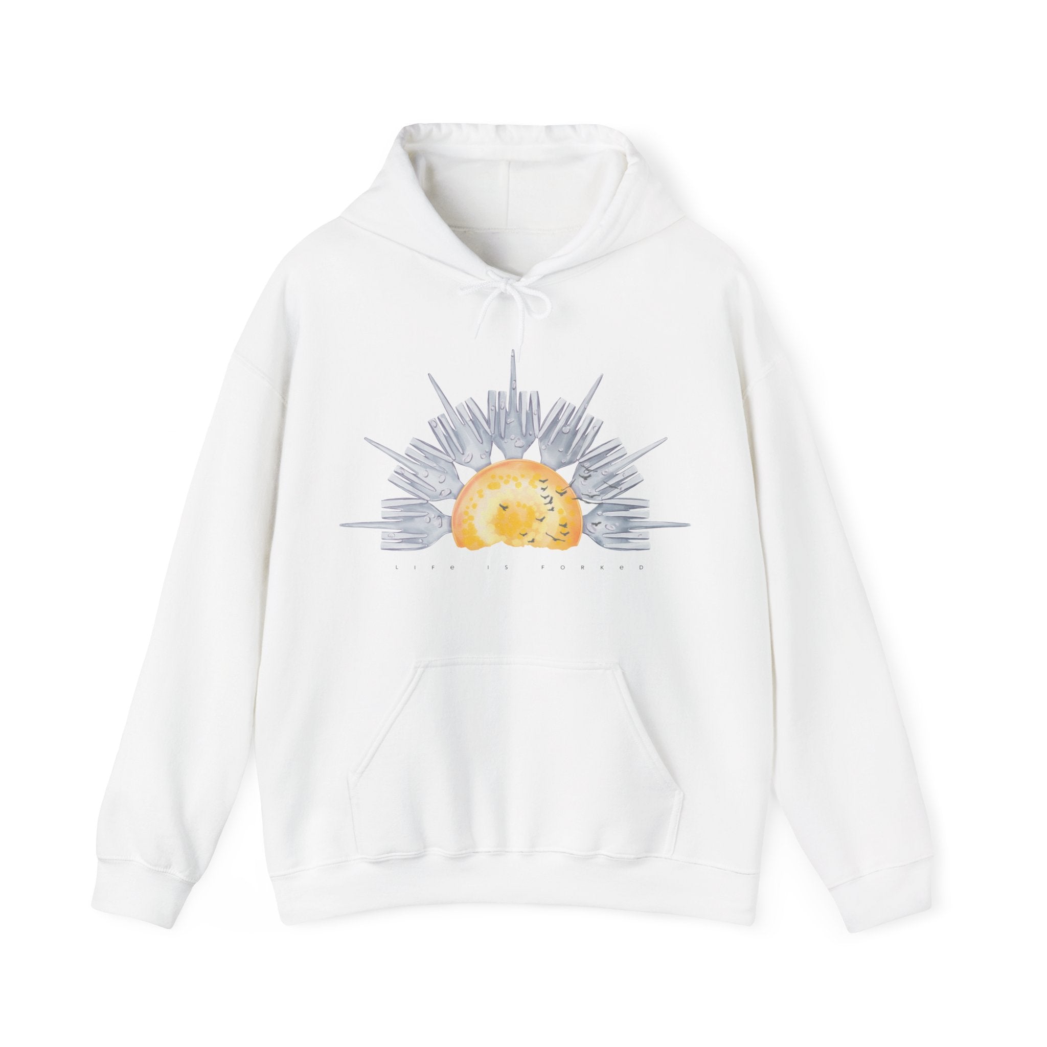 Life is Forked: Forking Watercolor Hoodie