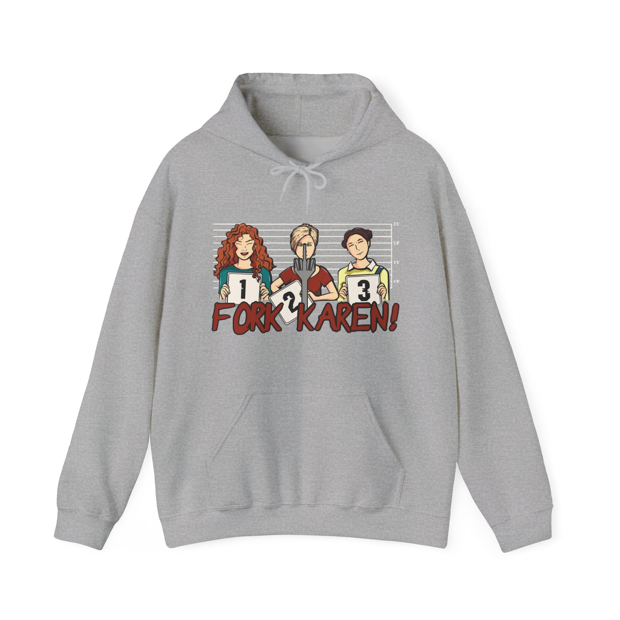 Fork Karen Police Lineup Hoodie