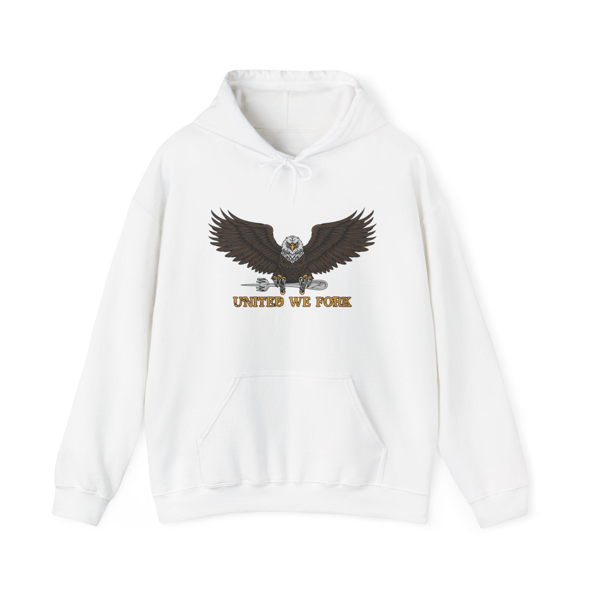 United We Fork Bald Eagle Hoodie