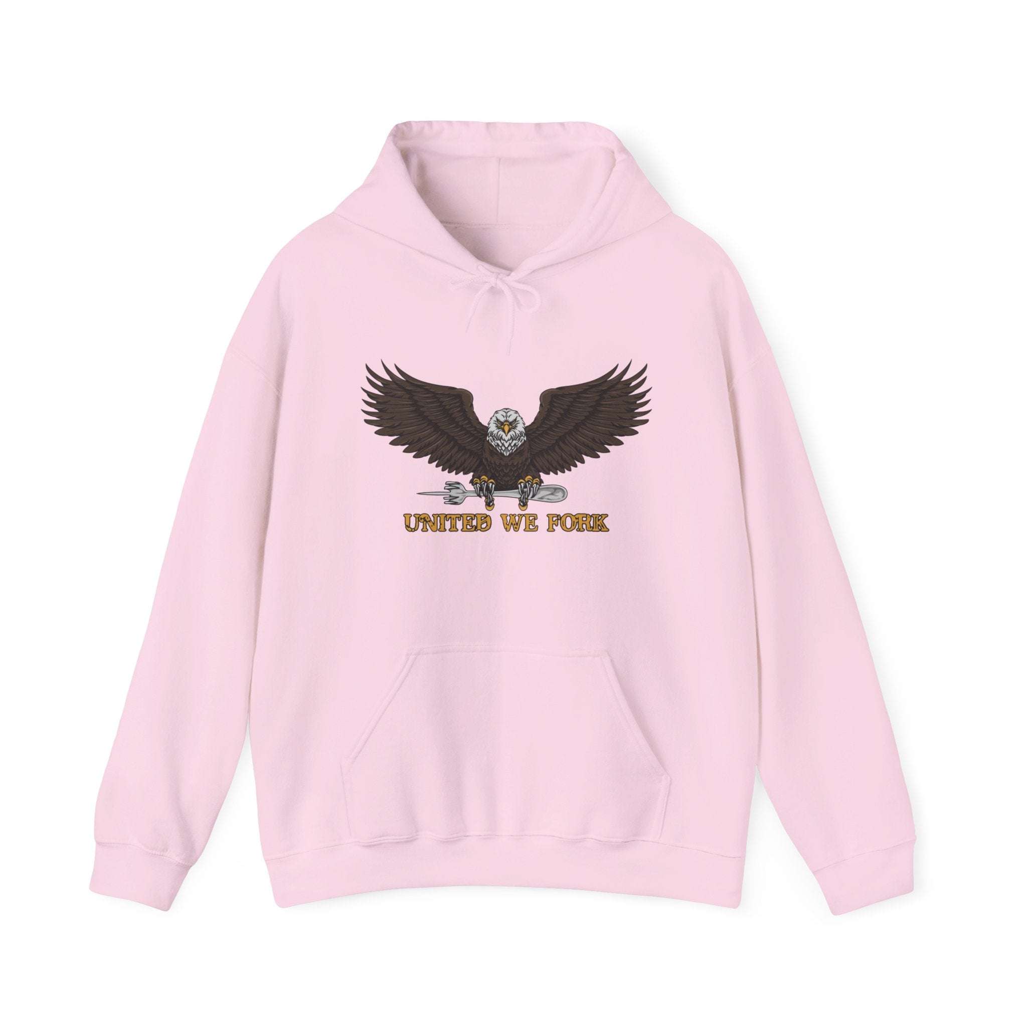 United We Fork Bald Eagle Hoodie