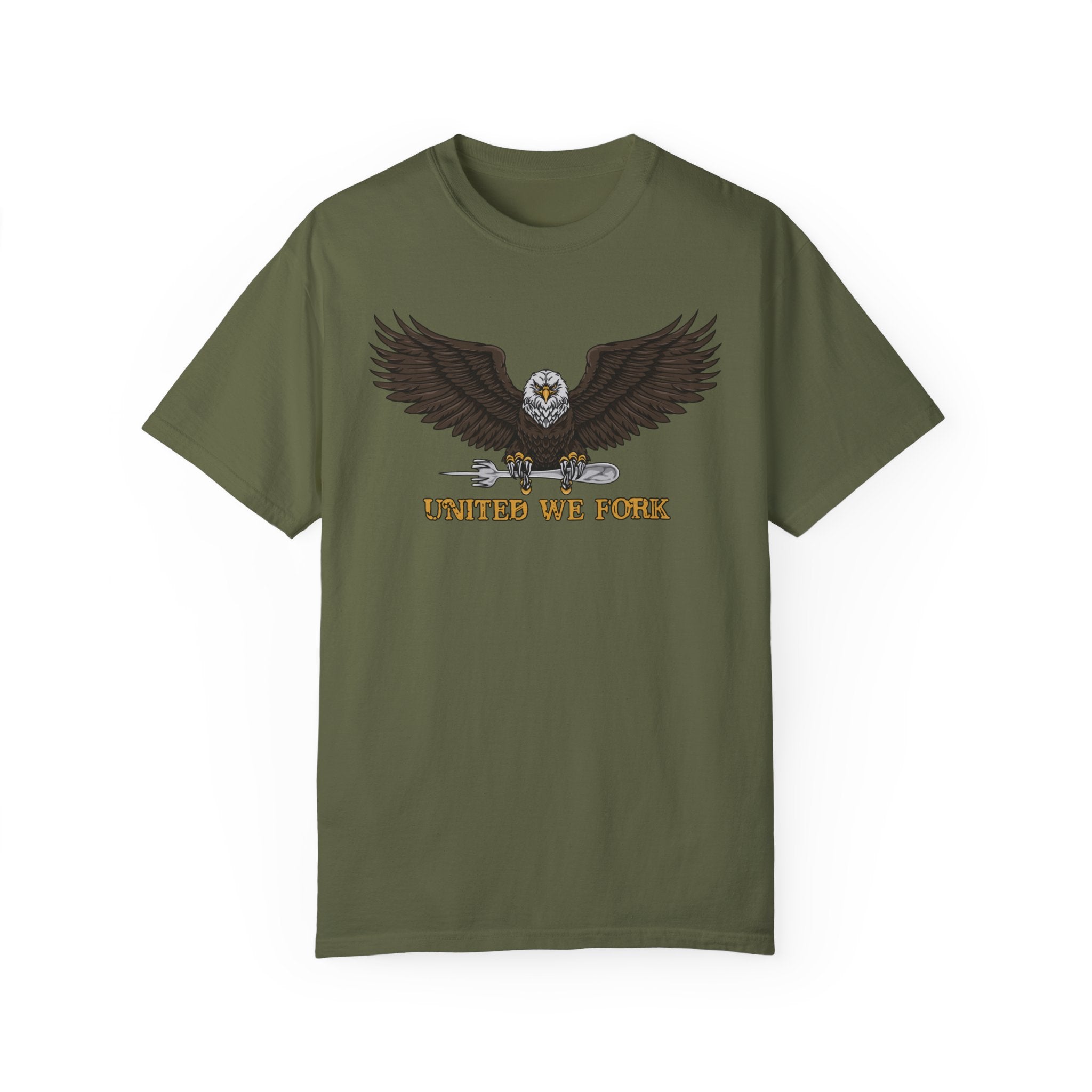 United We Fork Bald Eagle T-Shirt