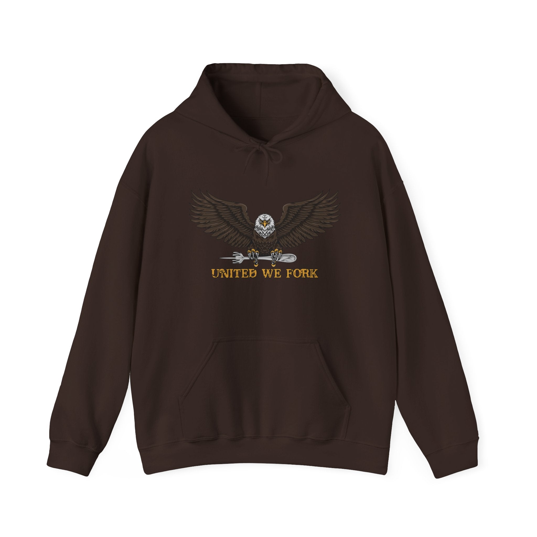 United We Fork Bald Eagle Hoodie