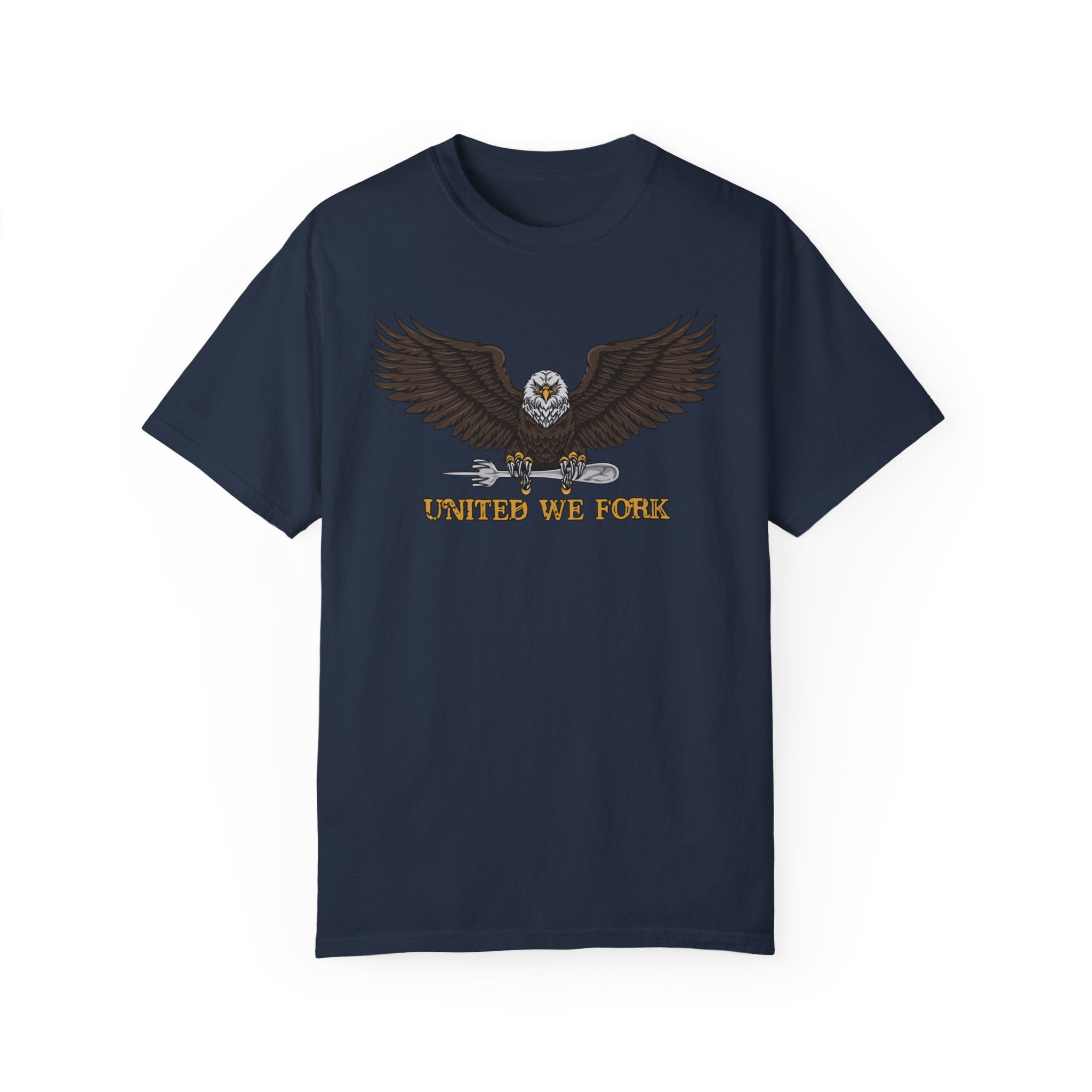 United We Fork Bald Eagle T-Shirt